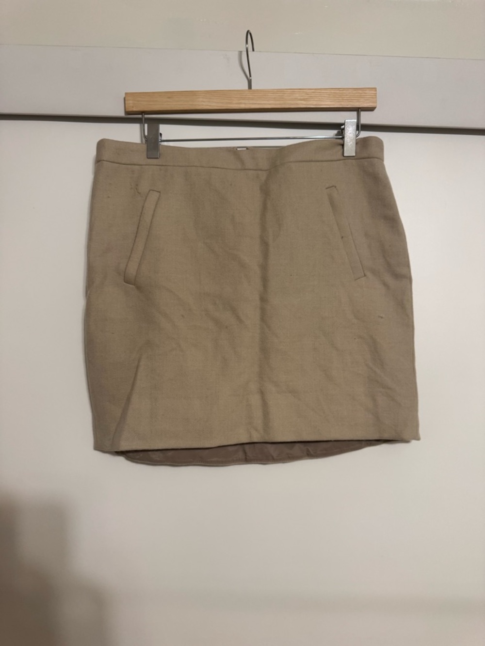 J. Crew Khaki Beige Mini Skirt